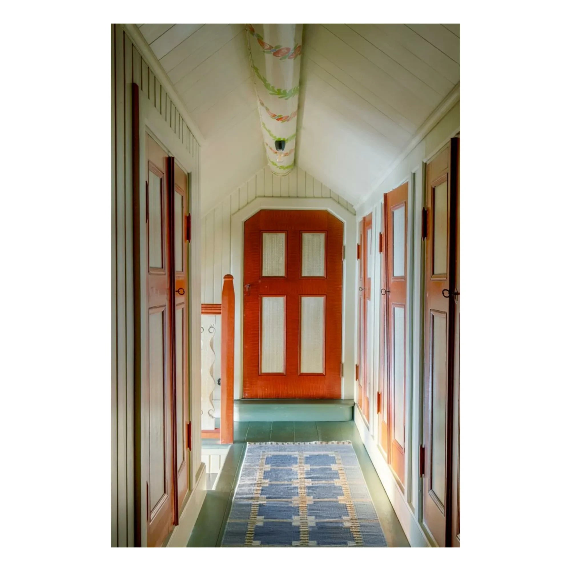 Layered - Röllakan Ruth Wool Corridor Rug | Blue