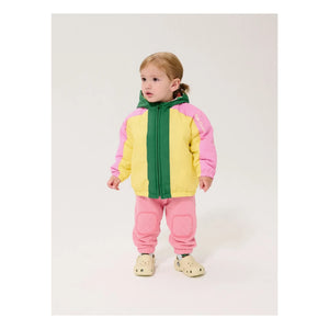 Bobo Choses - Color Block Recycled Fiber Reversible Baby Jacket | Yellow