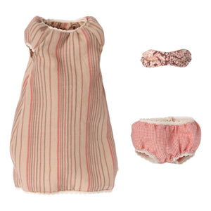 Maileg - Soft Toy Mouse with Nightgown