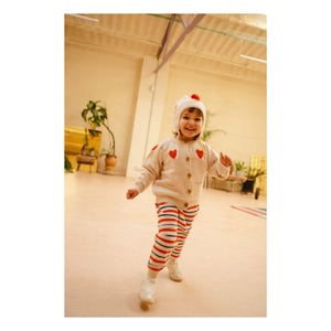 Bayiri - Dancing Hearts Merino Cardigan | Off-white