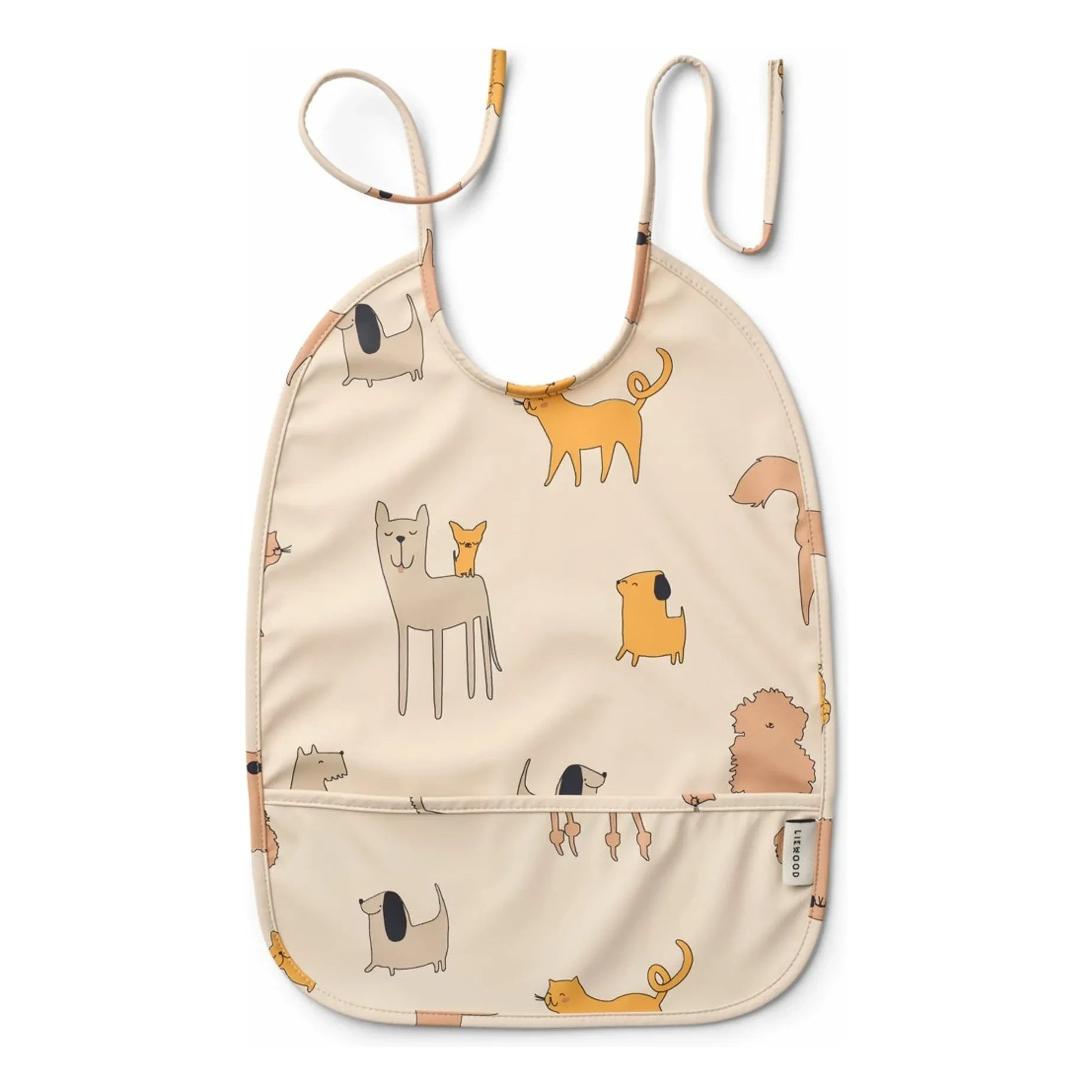 Liewood - Lai Bib | Kediler ve Köpekler/Kumlu