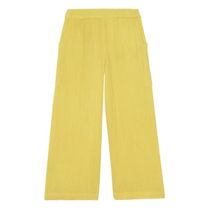 Bonton - Lauren Cotton Gauze Pocket Trousers | Yellow