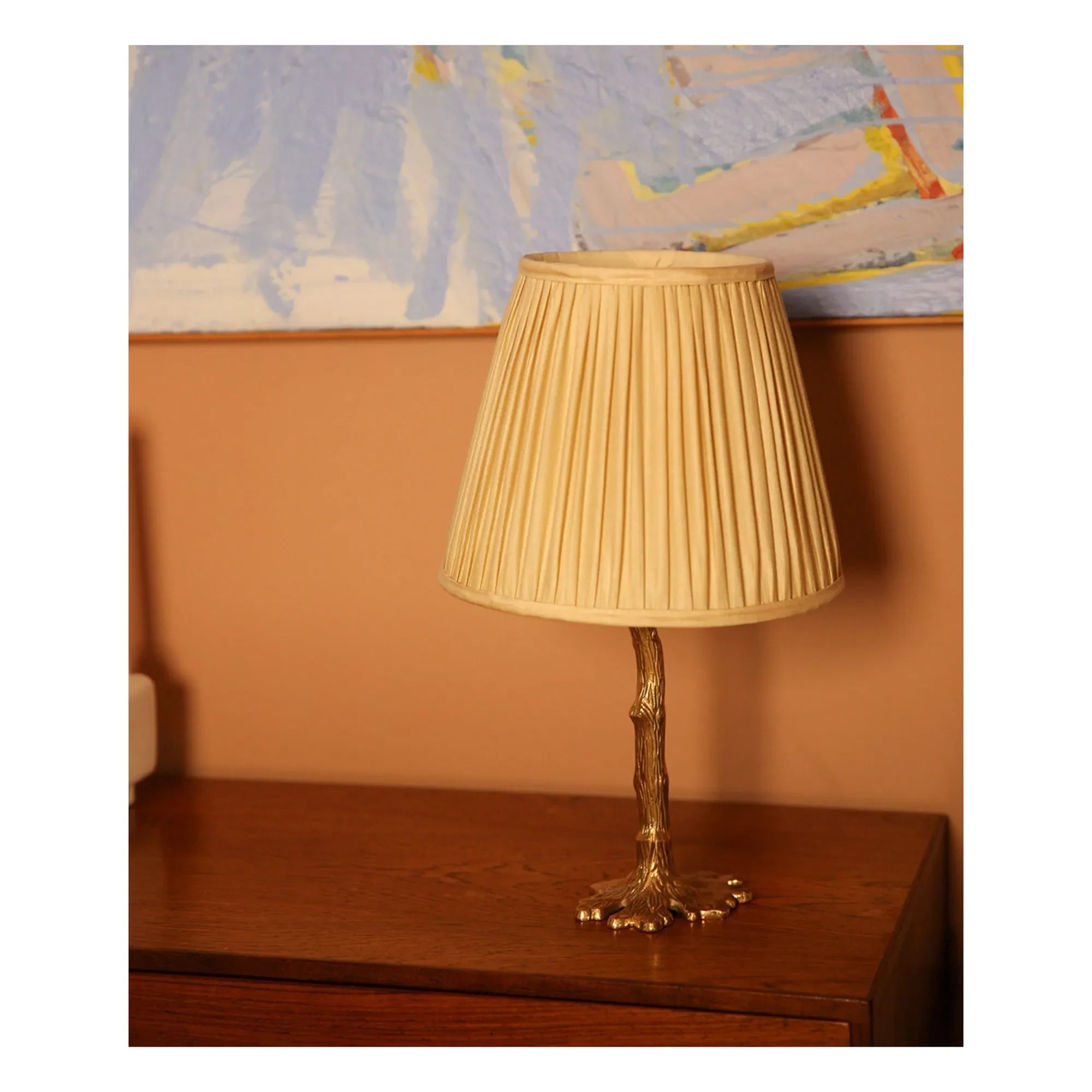 Doing Goods - Kiara Silk Lampshade | Pale Yellow