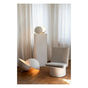 Serax - Earth Round Papier-Mâché Table Lamp | White