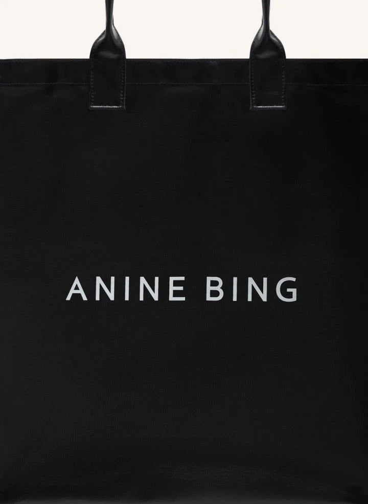 Anine Bing - Leonie Cotton tote bag | Black