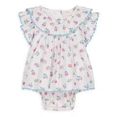 Louise Misha - Anusha Organic Cotton Romper | White