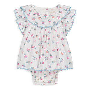 Louise Misha - Anusha Organic Cotton Romper | White