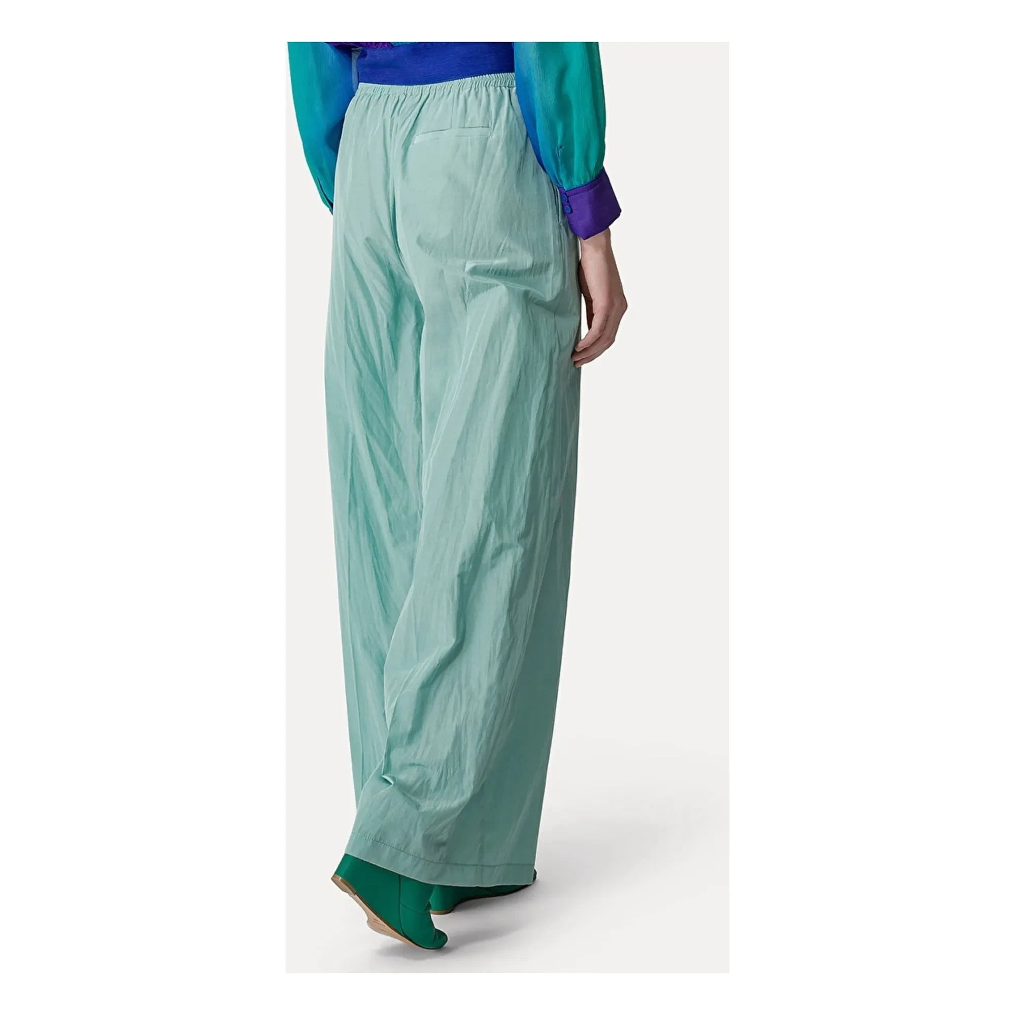 Forte Forte - Palazzo Taffeta Pantolon | Aqua