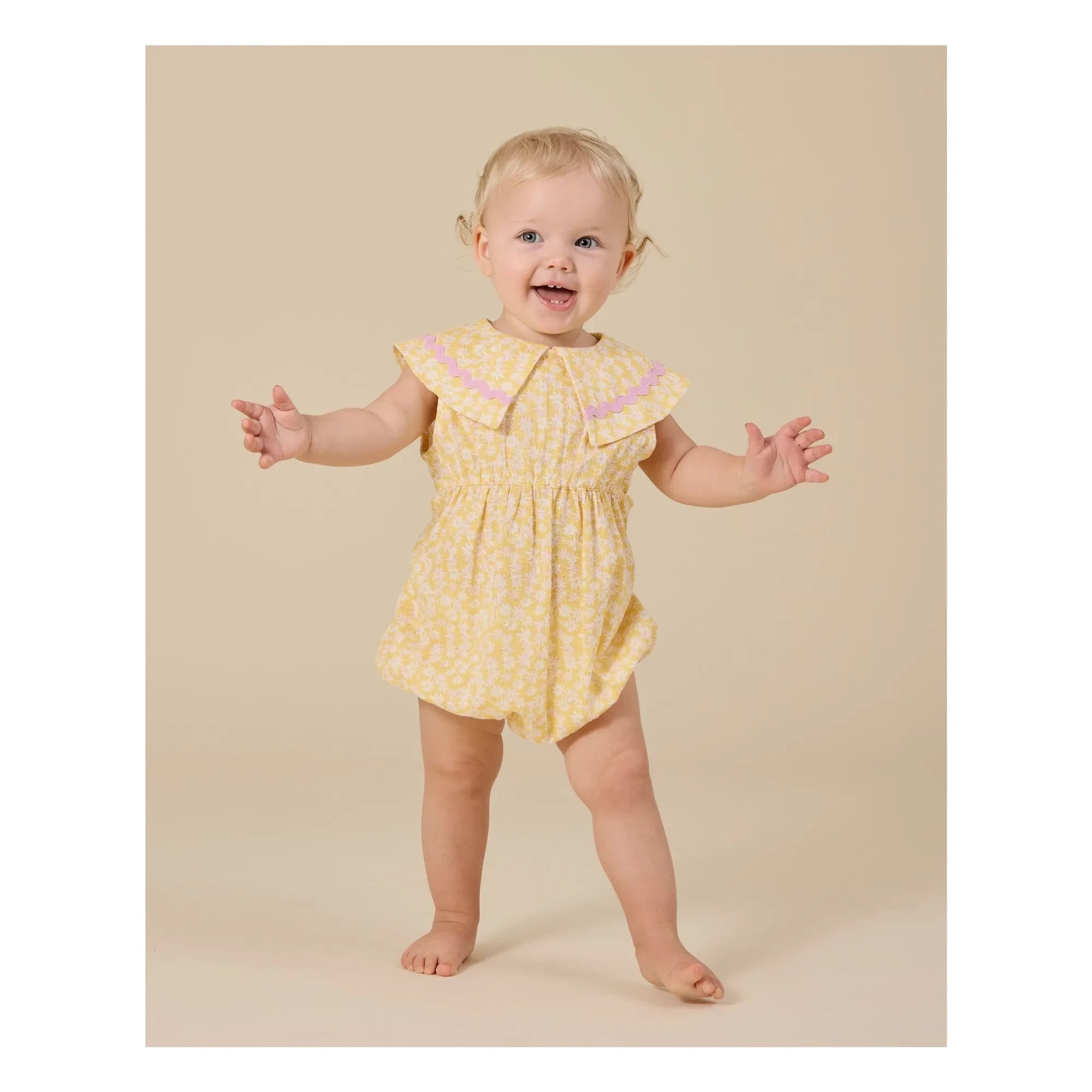 Goldie + Ace - Fleurie Linen Jumpsuit | Yellow