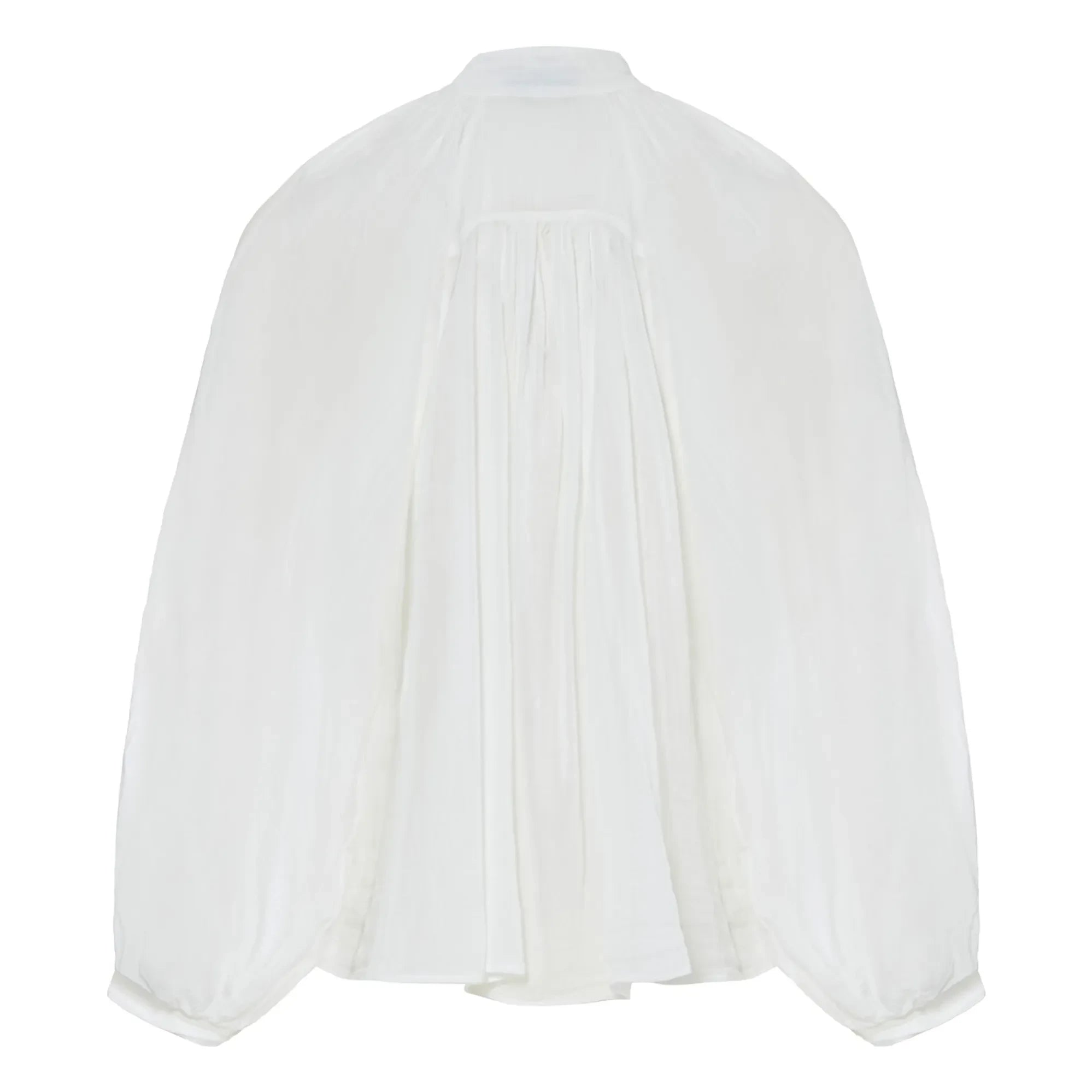 Forte Forte - Bohemian Blouse Made of Cotton and Silk Voile | White