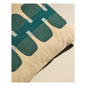 Maison Sarah Lavoine - Cadence embroidered pillow | Sarah Blue