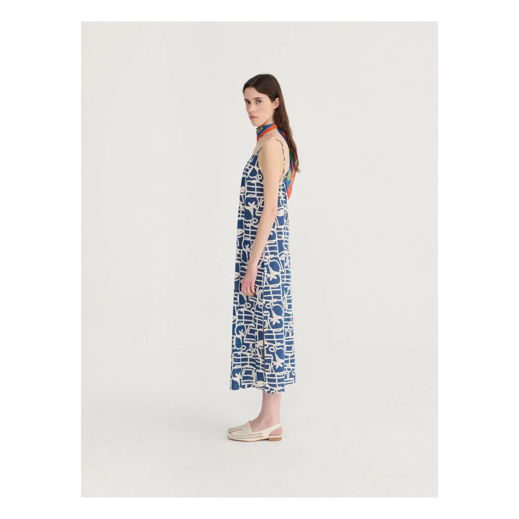 Bobo Choses - Cookery Festival Organic Cotton Dress | Gray