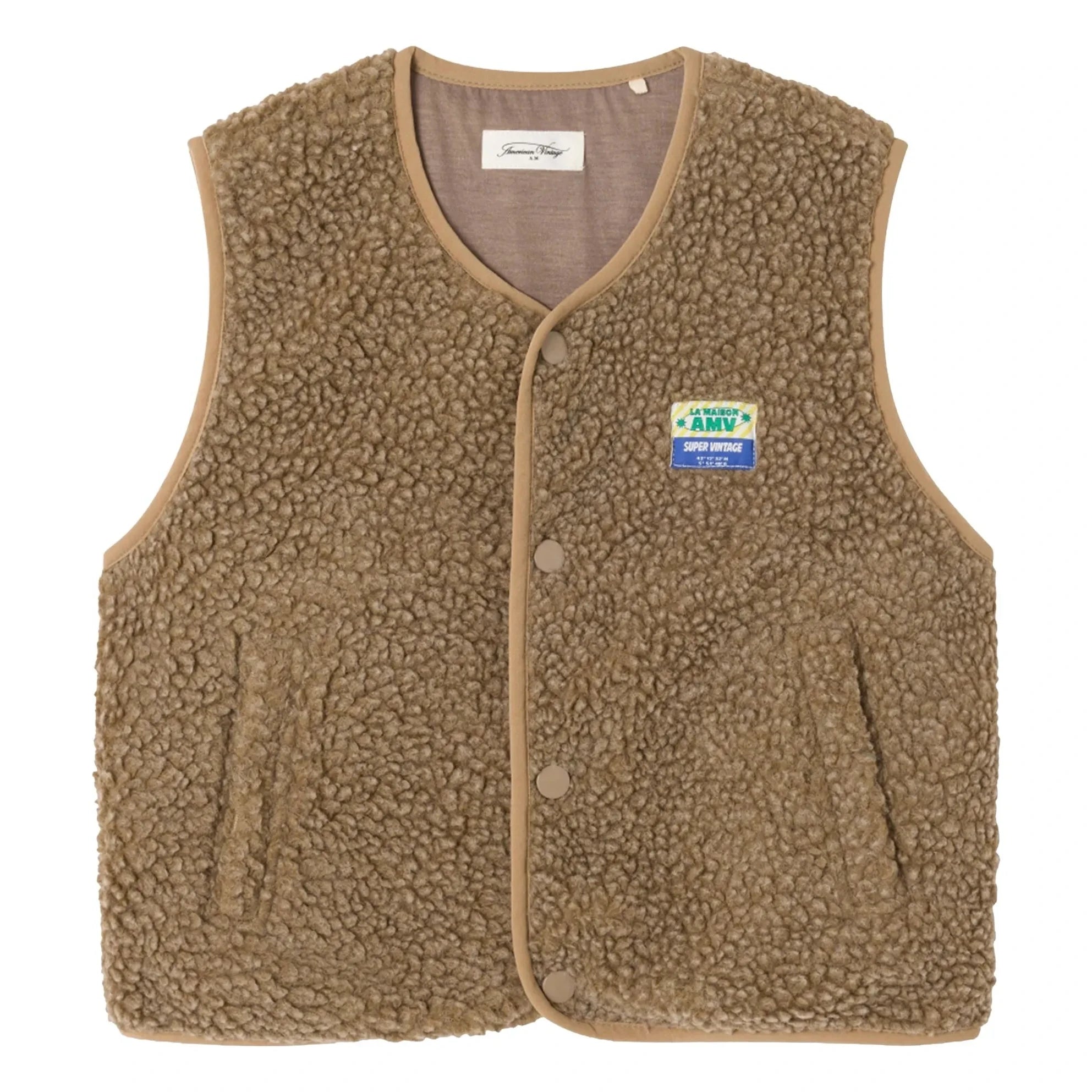 American Vintage - Hoktown Sleeveless Vest | Brown