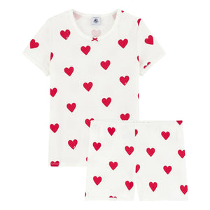 Petit Bateau - Mid-Length Organic Cotton Pajamas | White