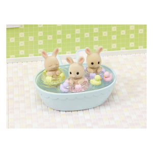 Sylvanian Families - Lapin Triplets Cream and Bath Accessories