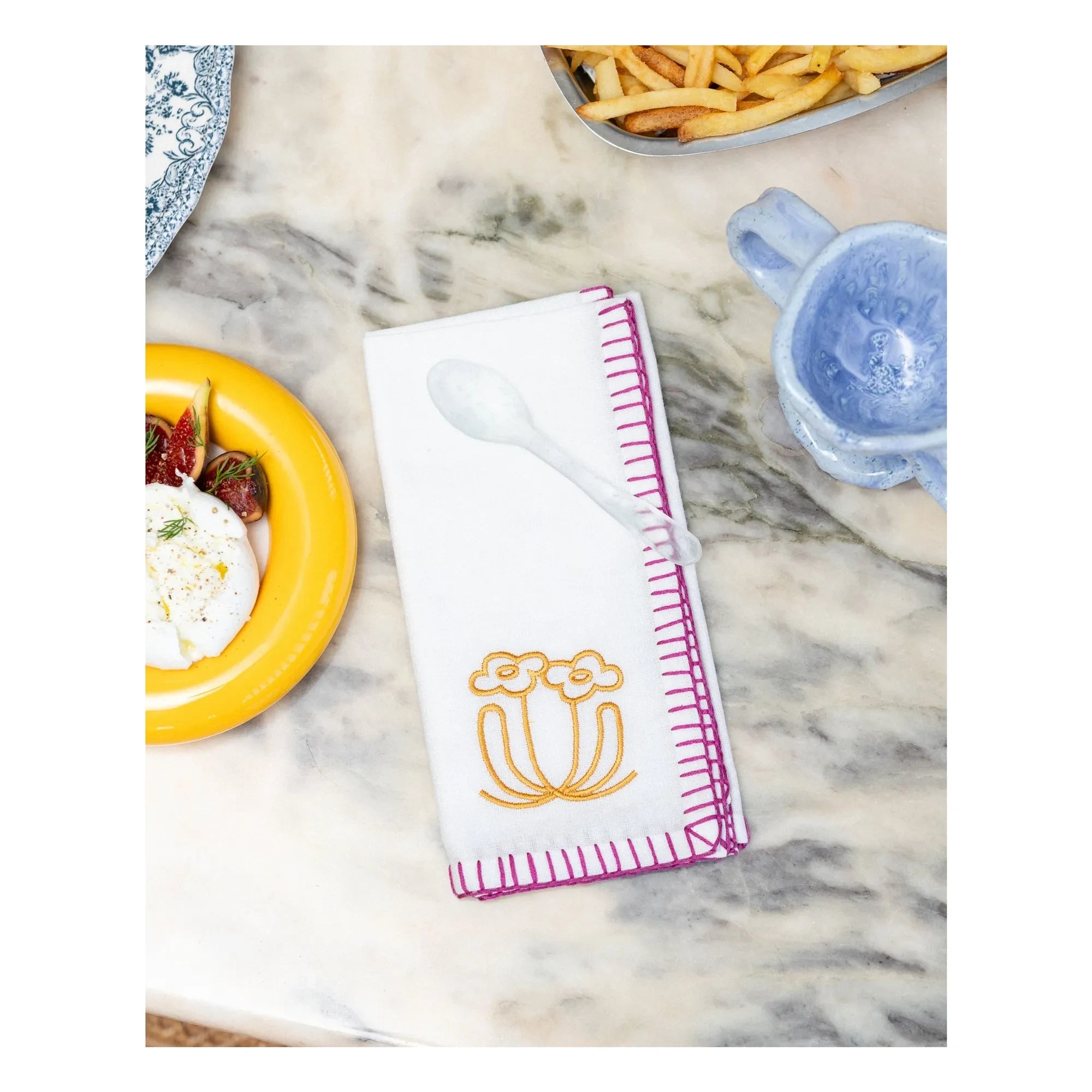 Tarta Gelatina - Embroidered Napkins - Set of 4