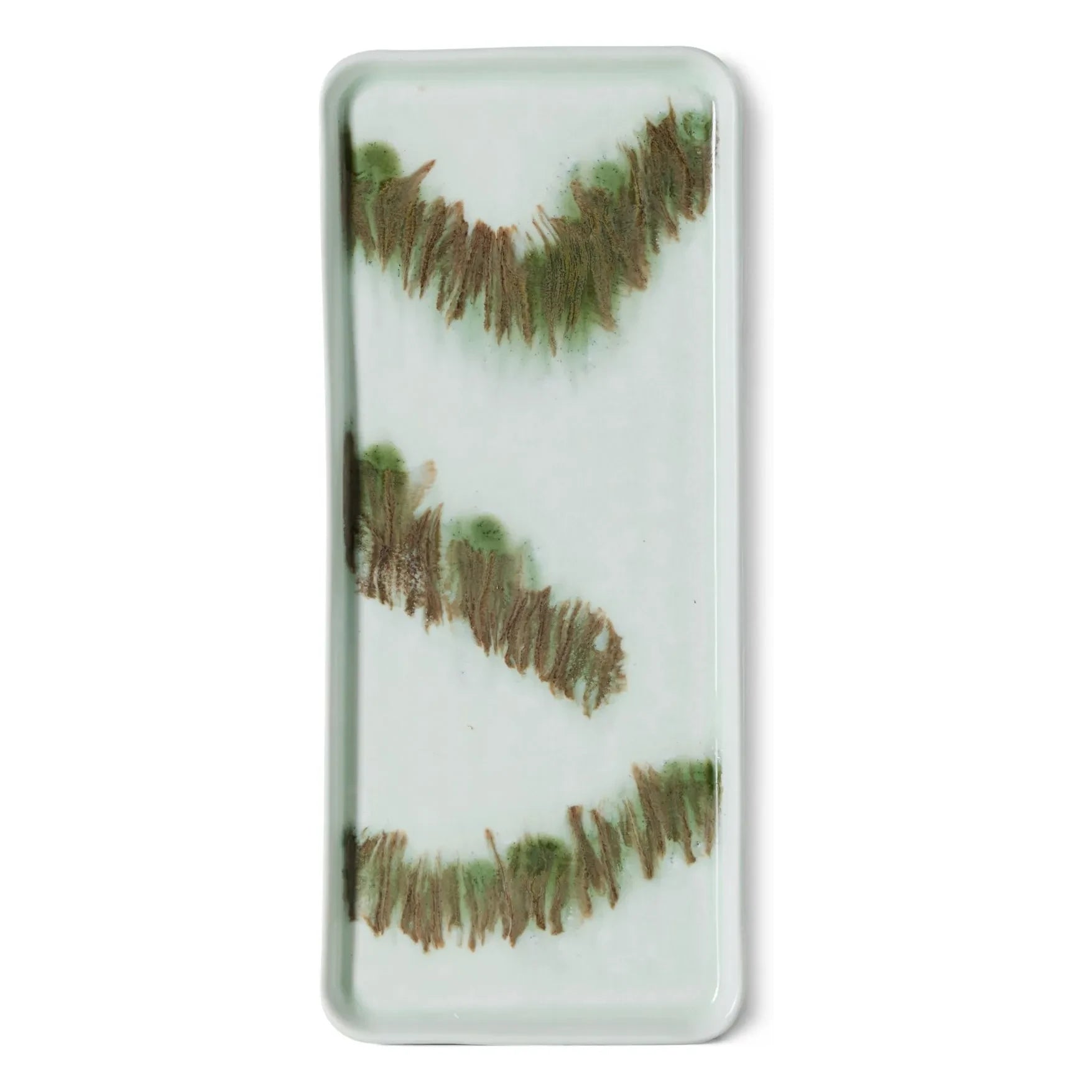 HKliving - Tide Ceramic Cake Plate | Light Blue