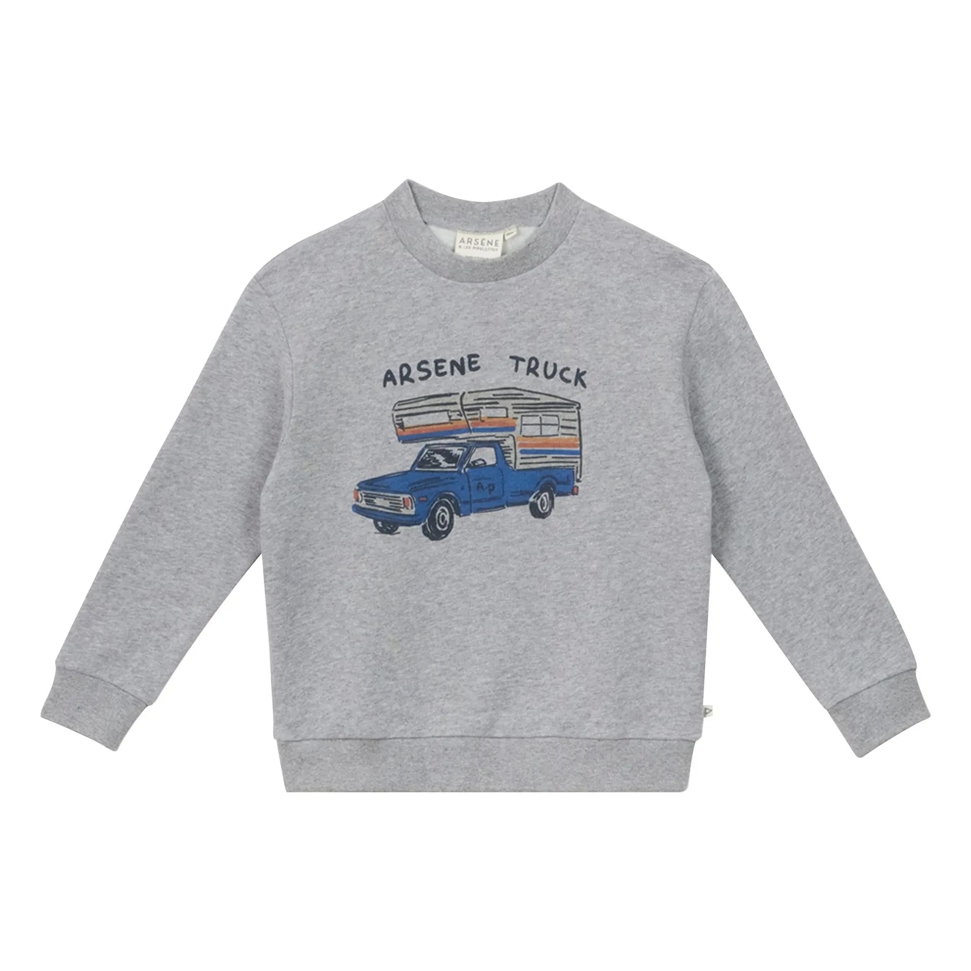 Arsène et Les Pipelettes - Gil Organic Cotton Sweatshirt | Gray