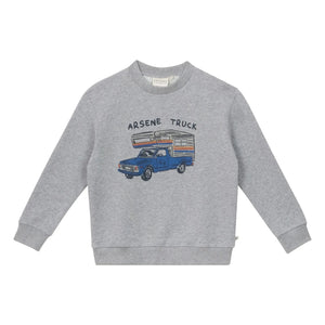 Arsène et Les Pipelettes - Gil Organic Cotton Sweatshirt | Gray