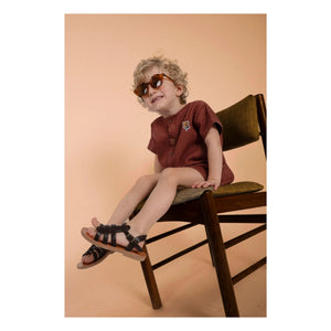 Loir - Arsene Denim Romper | Terracotta
