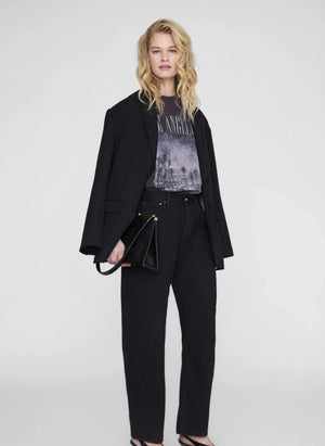 Anine Bing - Cade Los Angeles Cotton T-Shirt | Black