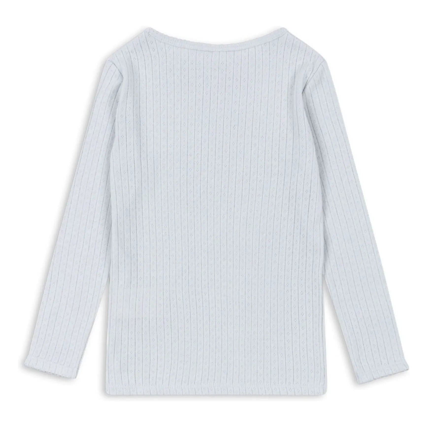 Konges Sløjd - Minnie Pointelle Organic Cotton T-Shirt | Light Blue