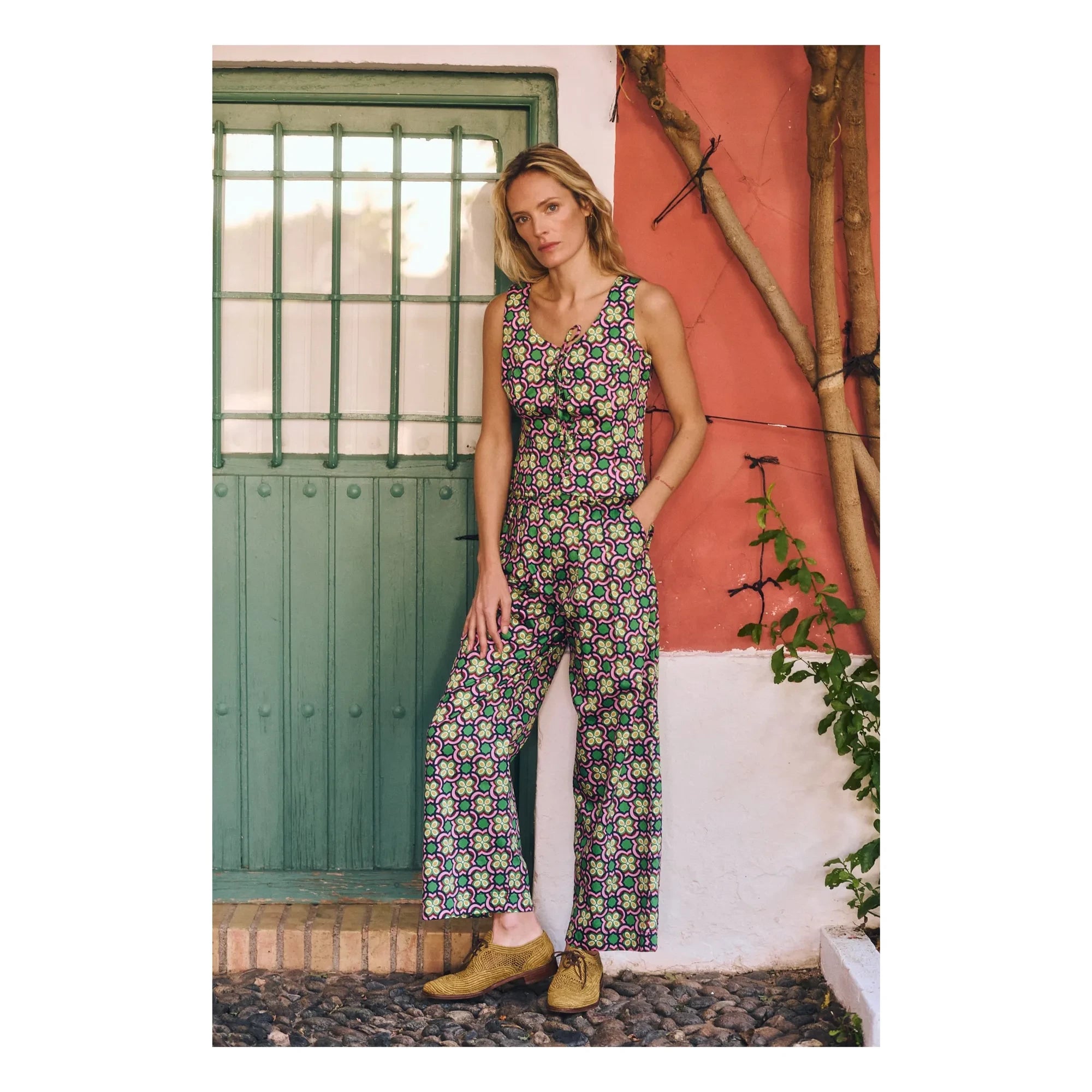 Maria de la Orden - Chesnut Pamuk Pantolon | Pembe