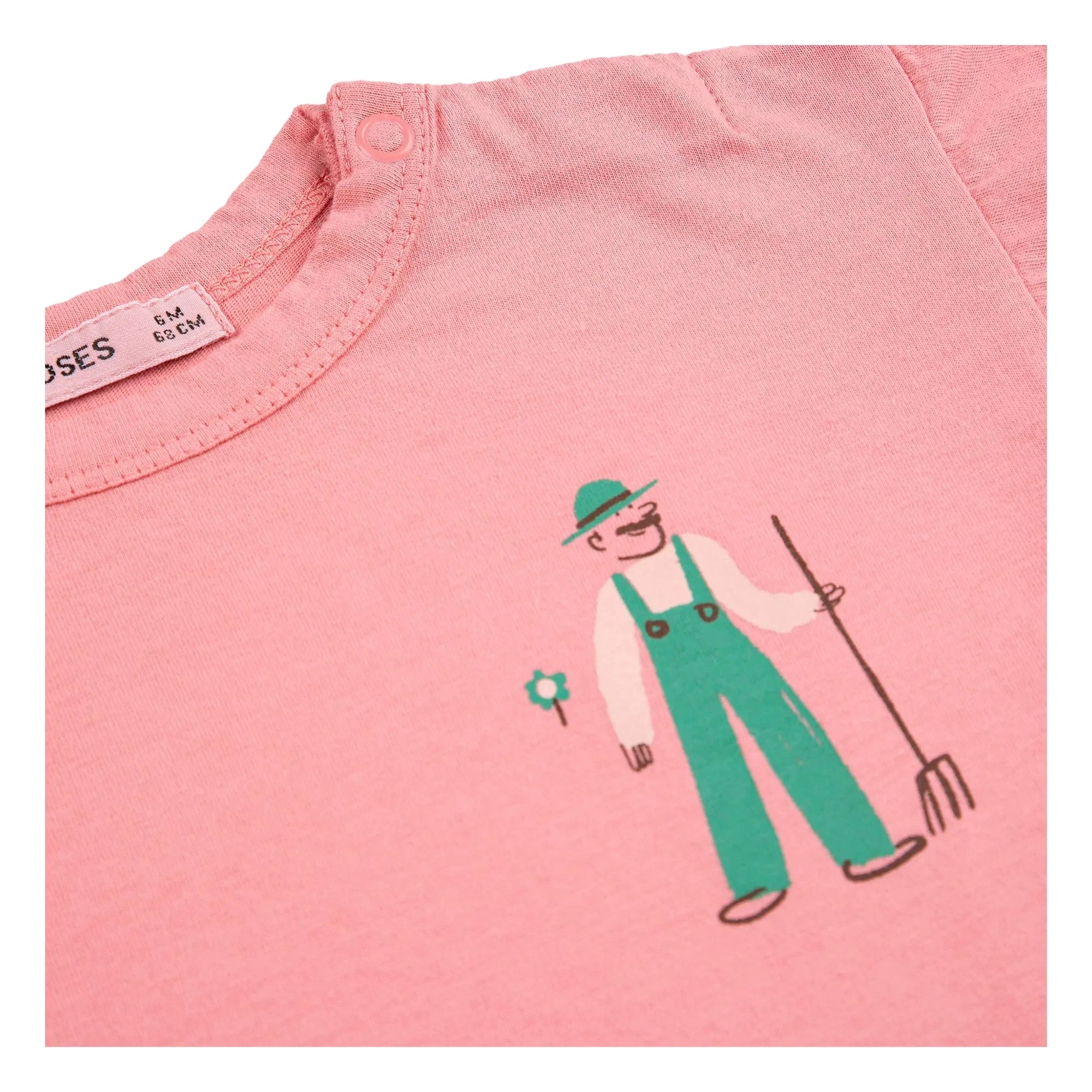 Bobo Choses - Organic Cotton Baby Farm T-Shirt | Pink
