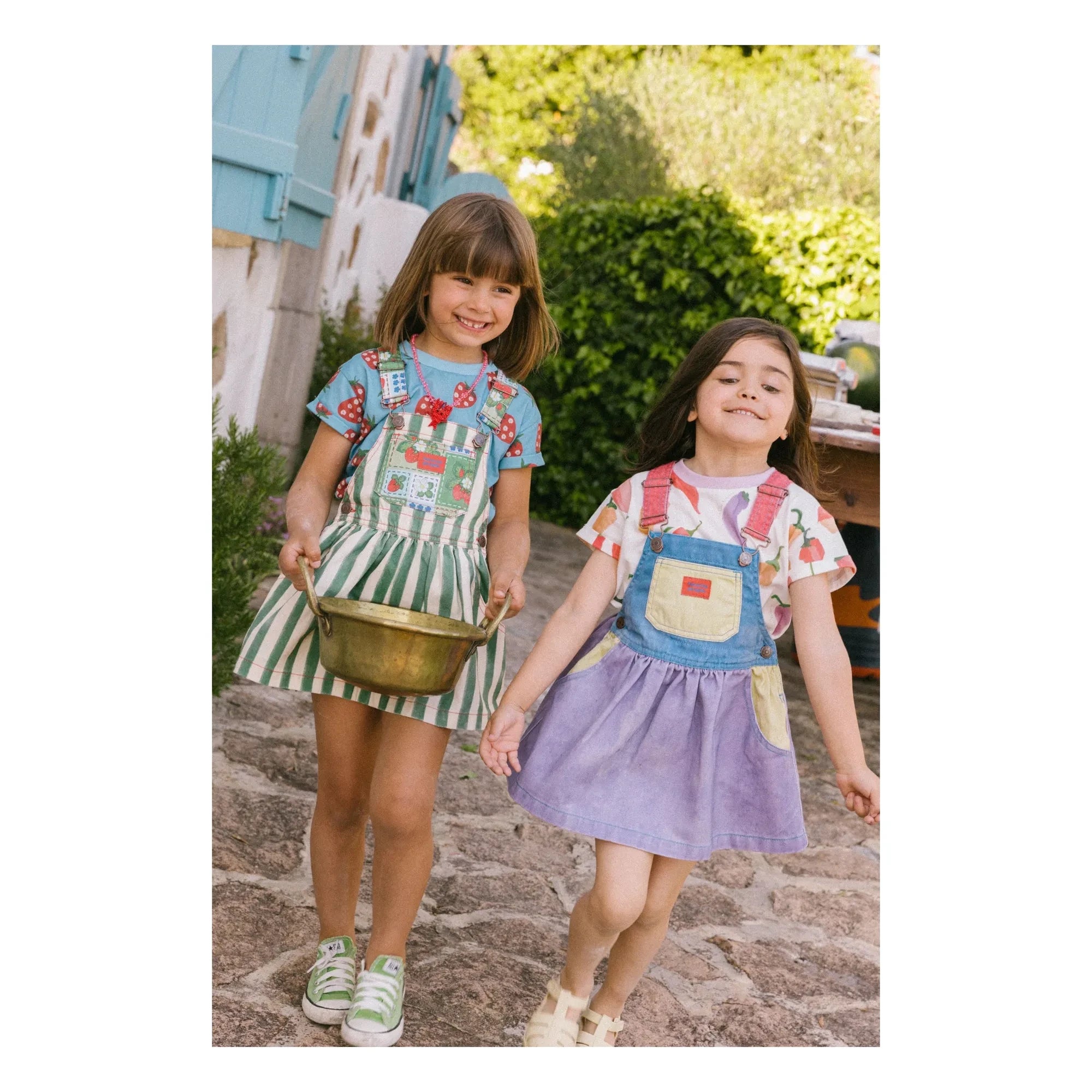 Favorite People - Striped Fragola Salopet Dress | Green