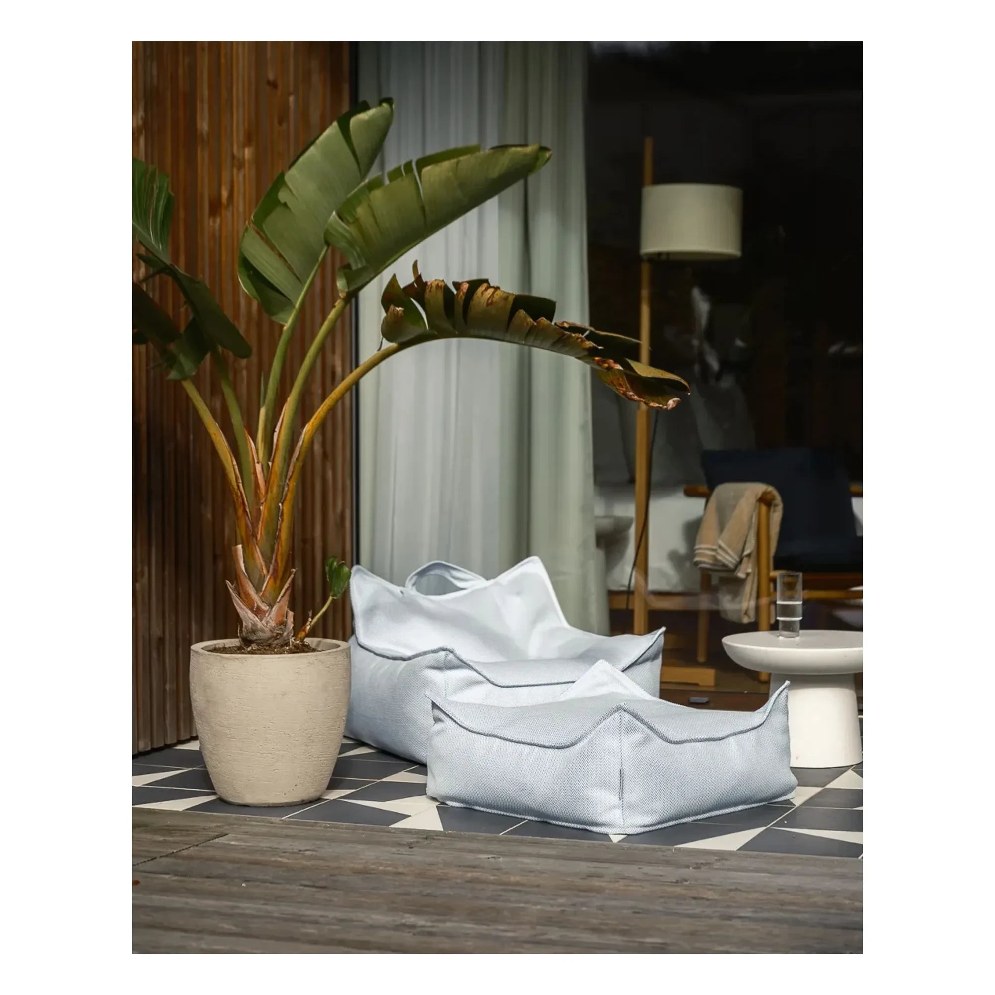 Wigiwama - Outdoor Pouf | Light Blue