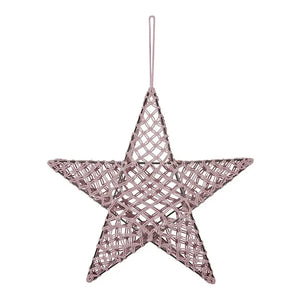 Numero 74 - Macrame star lamp | Powder Pink S007