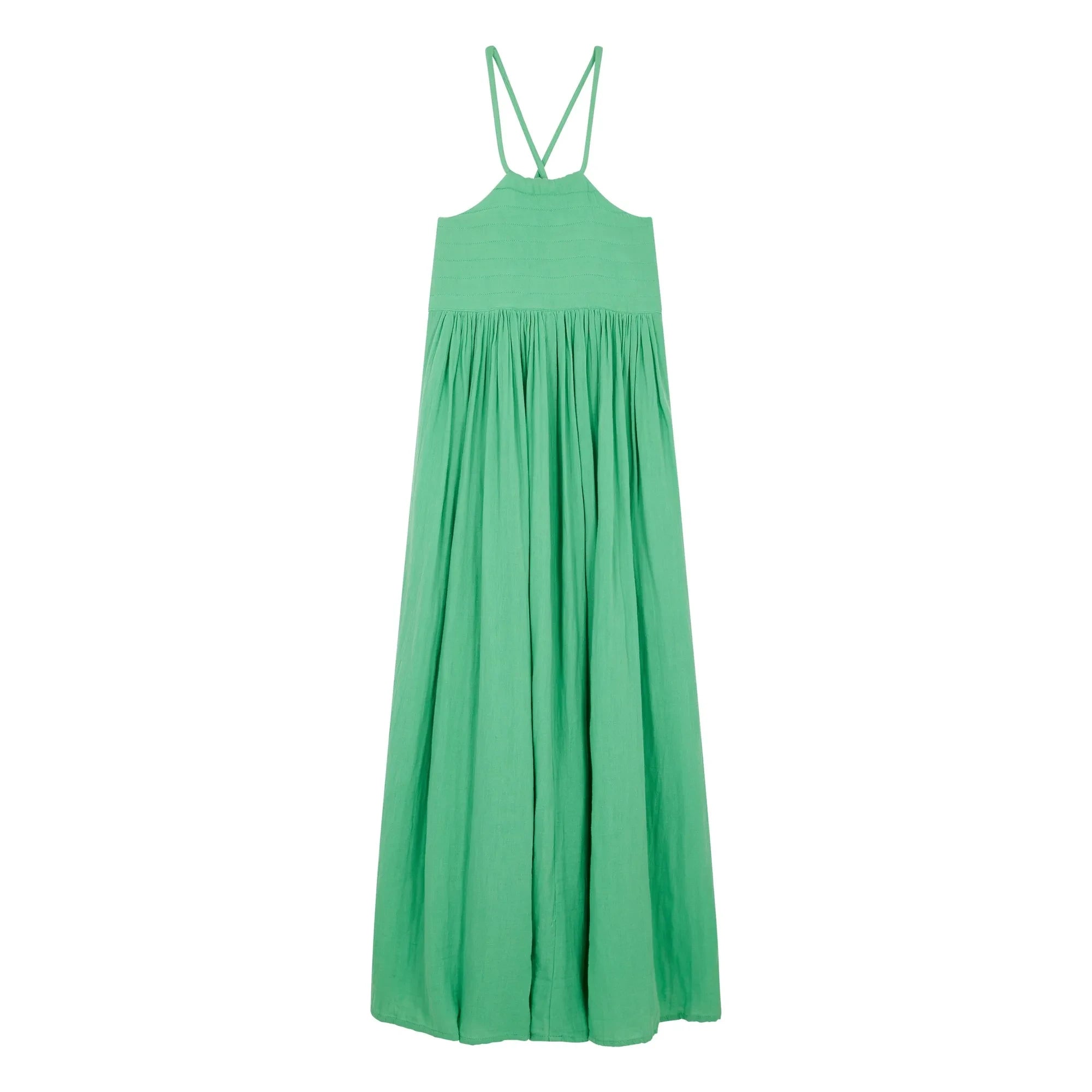 Leon & Harper - Romee organic cotton dress | Aqua green