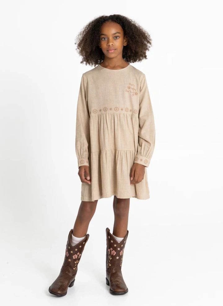 Hundred Pieces - Esperas Etoiles Dress | Beige