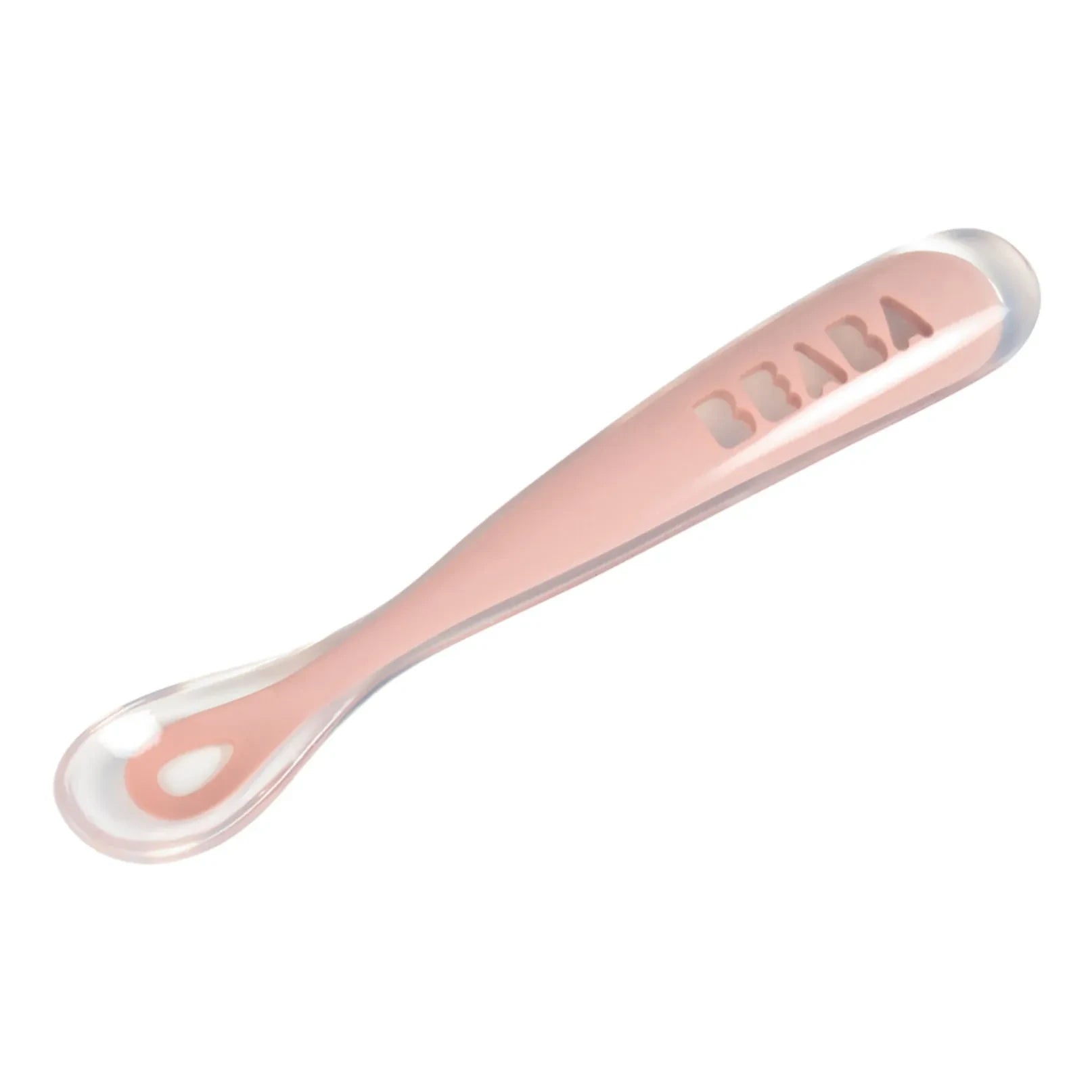 Béaba - Soft Silicone Baby Spoon | Pale Pink