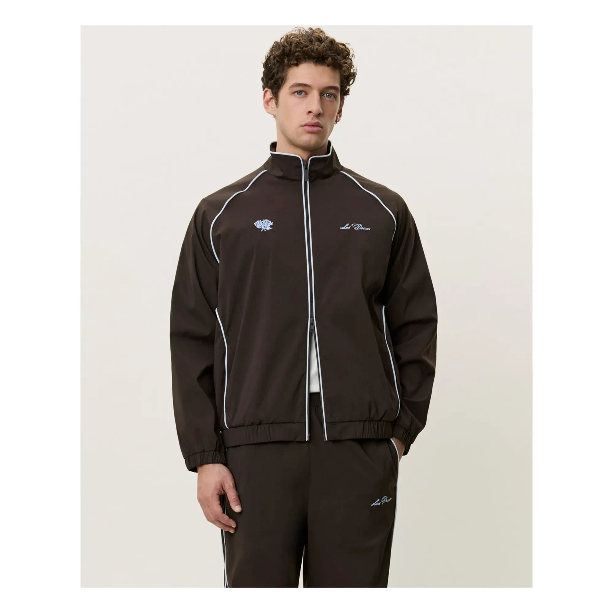 Les Deux - Tech Track Jacket | Brown