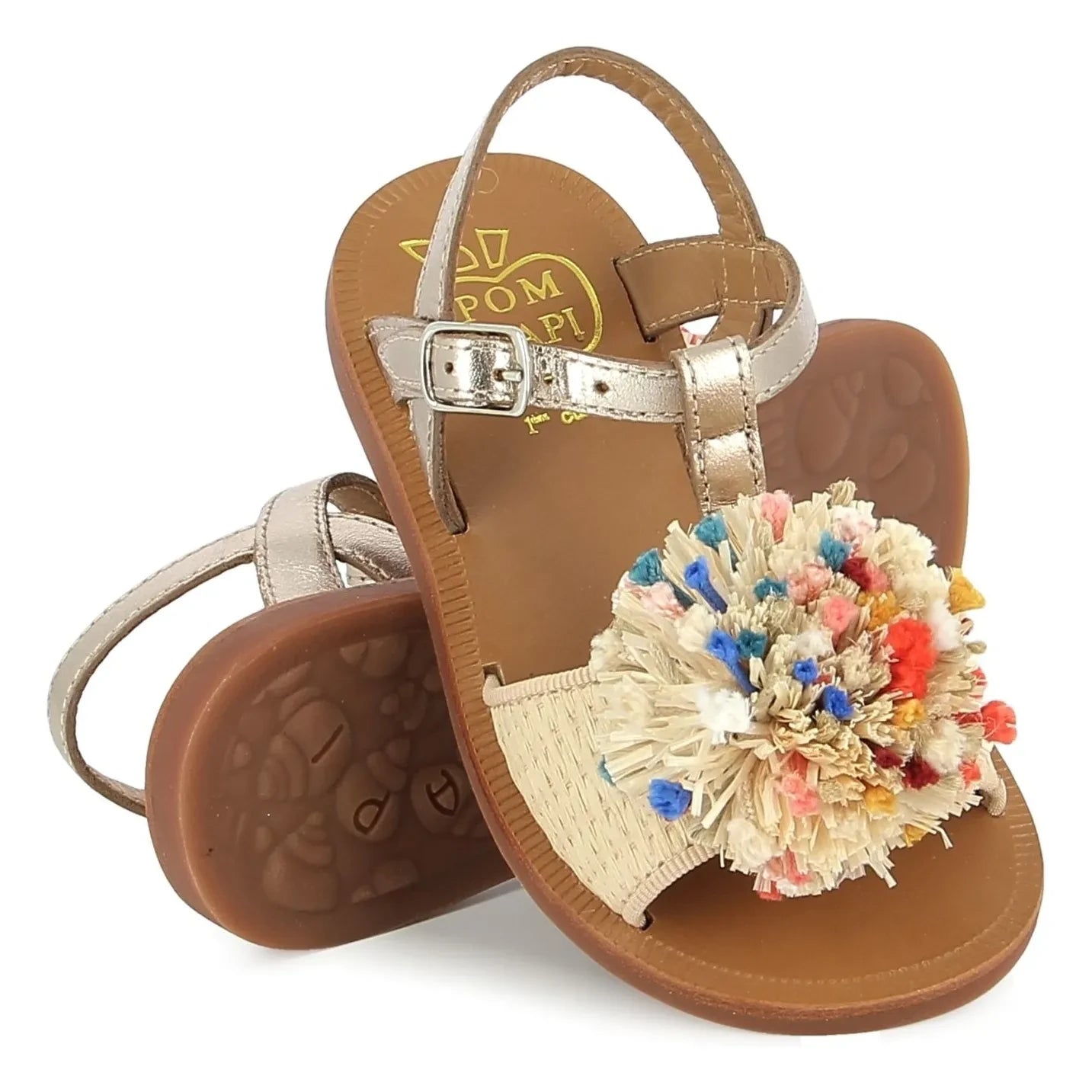 Pom d'Api - Sandaletler Ponpon | Beige