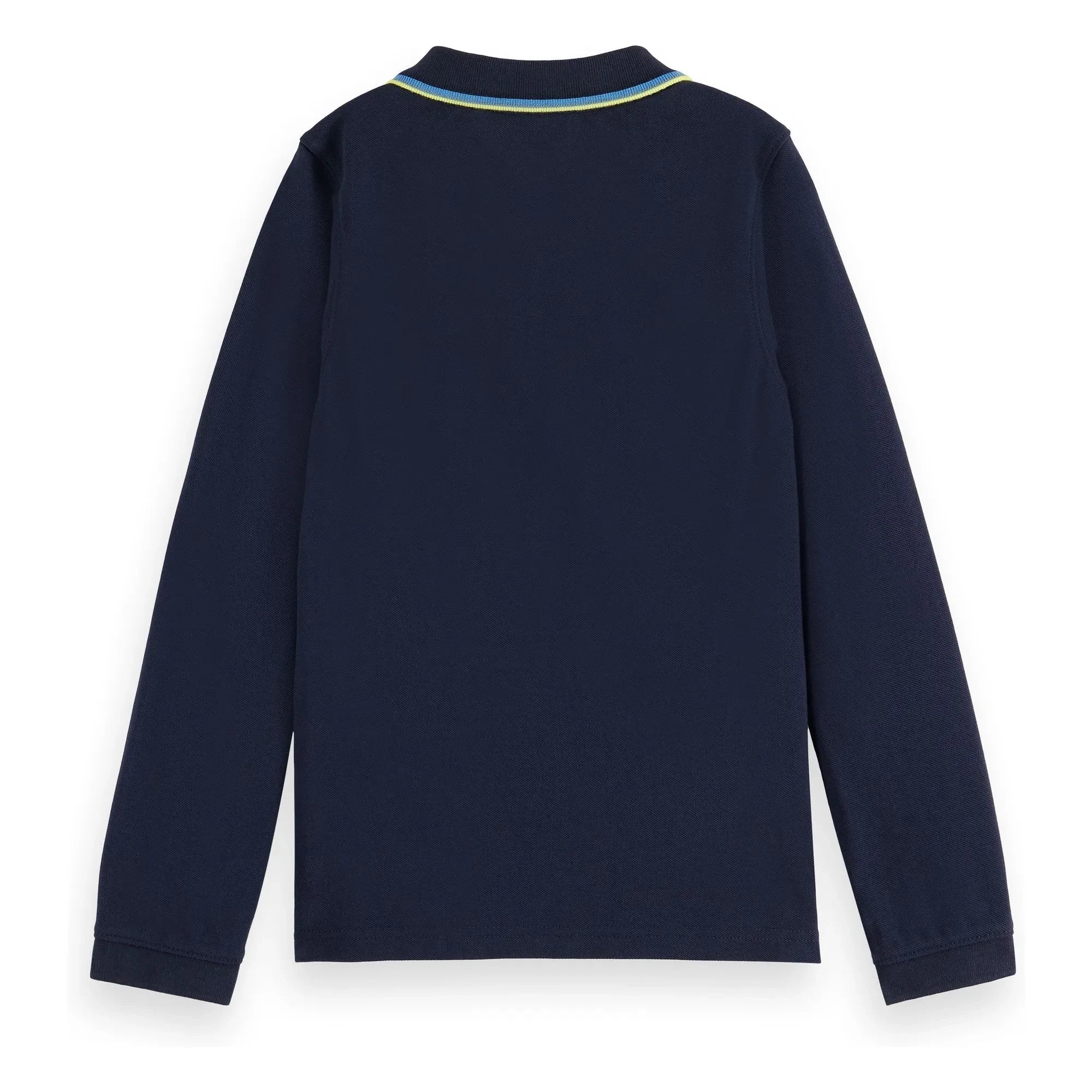 Scotch & Soda - Long Sleeve Pique Polo Shirt | Navy