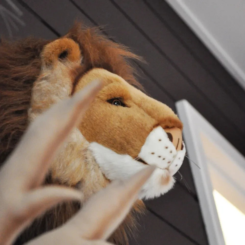 Wild & Soft - Lion Head Wall Decor | Light Brown