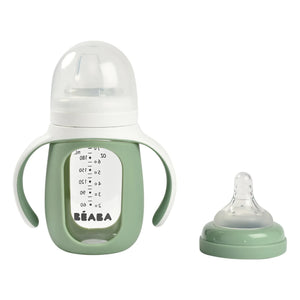 Béaba - Glass Training Bottle | Sage