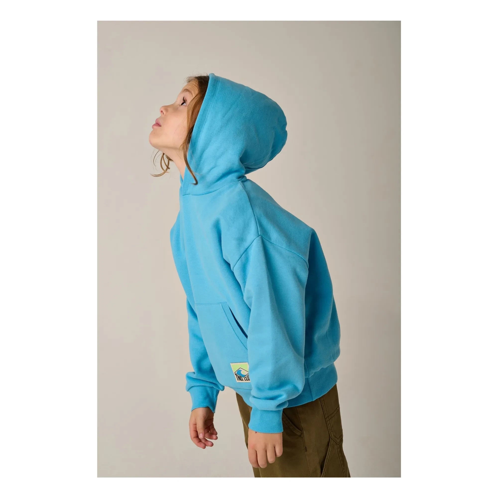 Tumble N'Dry - Salty Organic Cotton Hoodie Sweatshirt | Light Blue