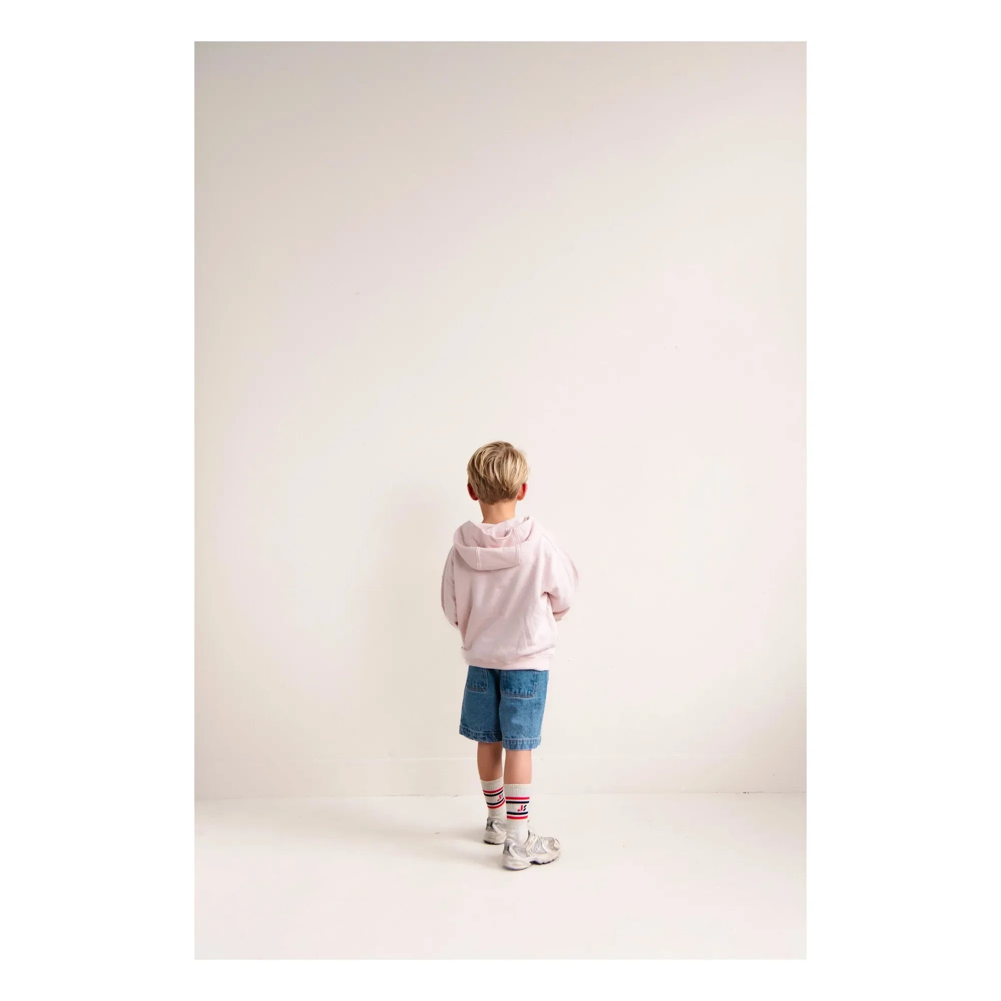 Jenest - Taka organik pamuklu kapüşonlu sweatshirt | Açık Pembe