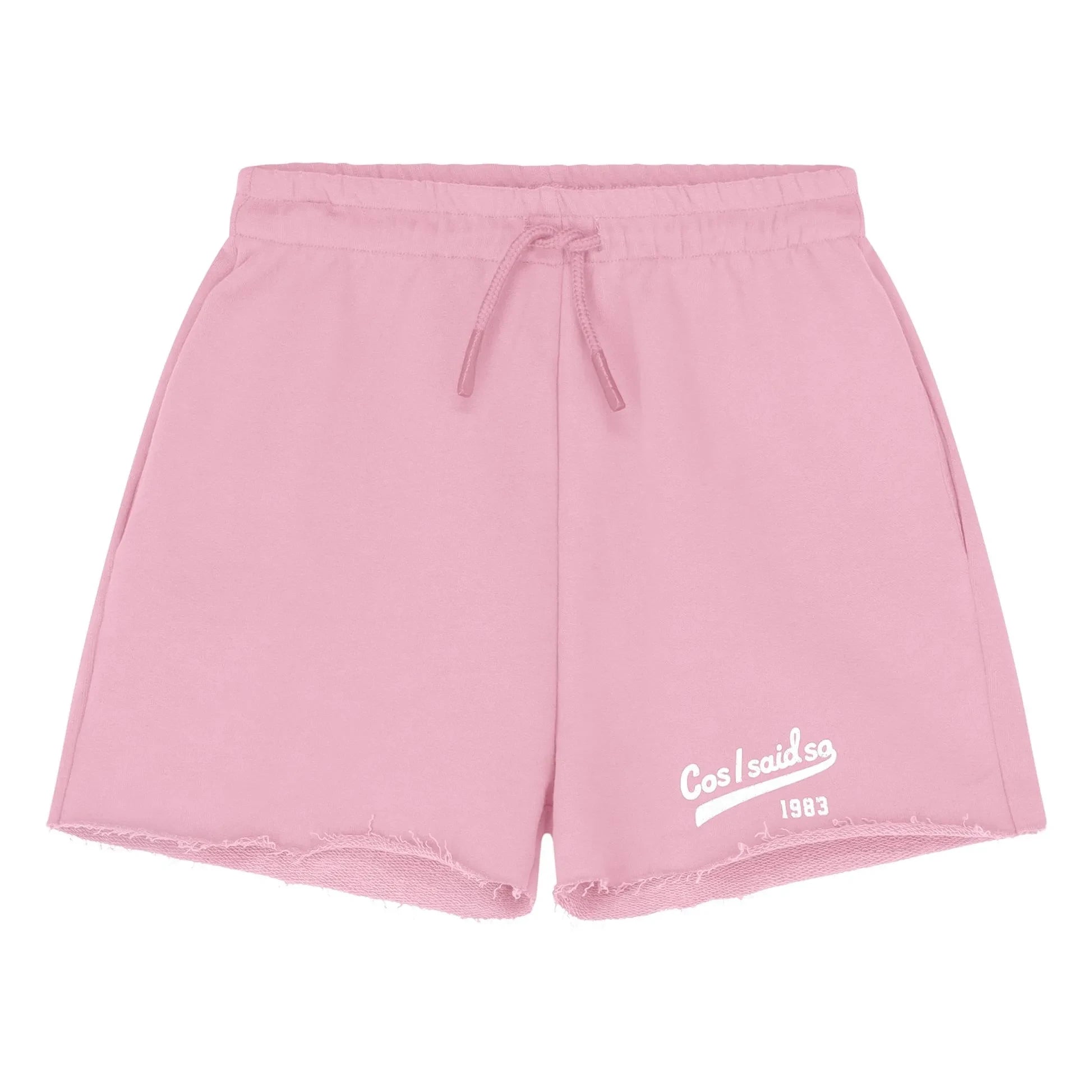 Cos I Said So - Kesik Logo Jogger Shorts Organic Cotton | Pink
