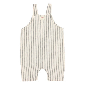 Búho - Striped Linen Jumpsuit | Ecru