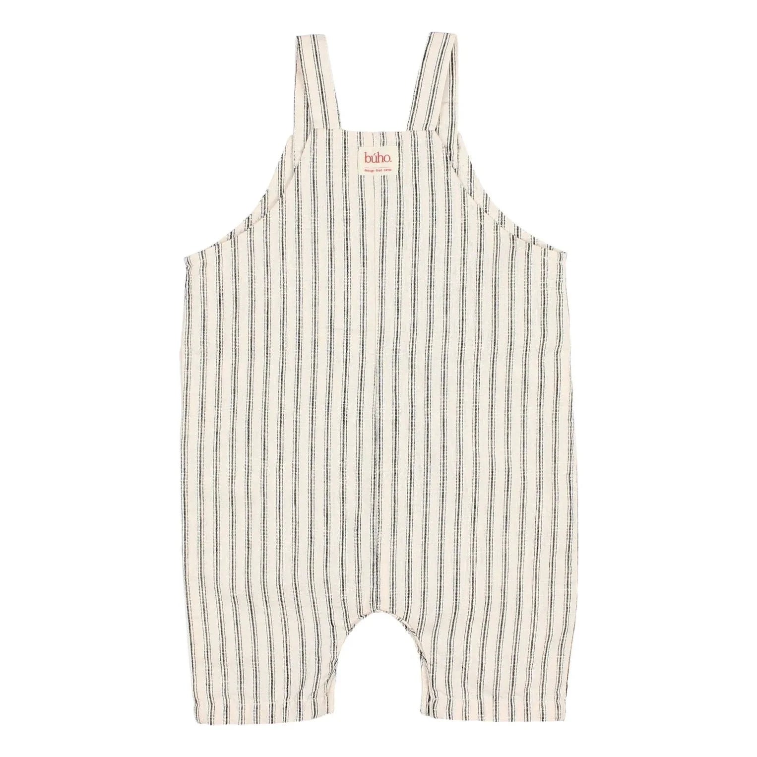 Búho - Striped Linen Jumpsuit | Ecru