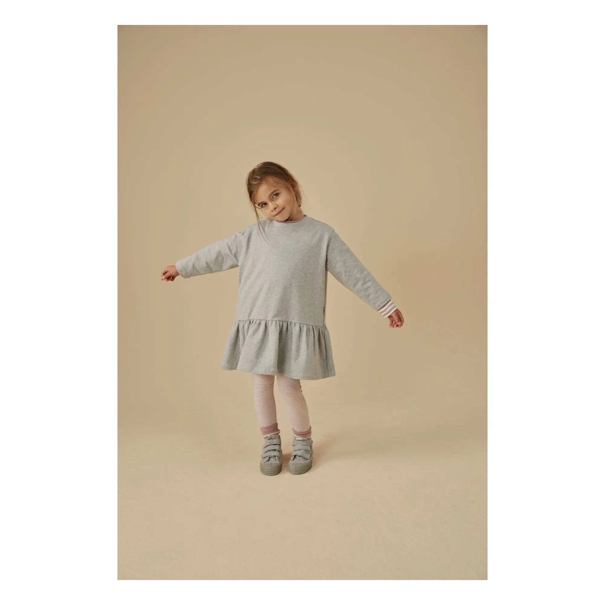 Gray Label - Organik pamuk elbise | Gri
