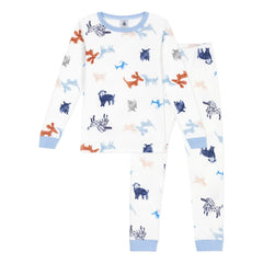 Petit Bateau - Drawstring Pajamas for Dogs | White