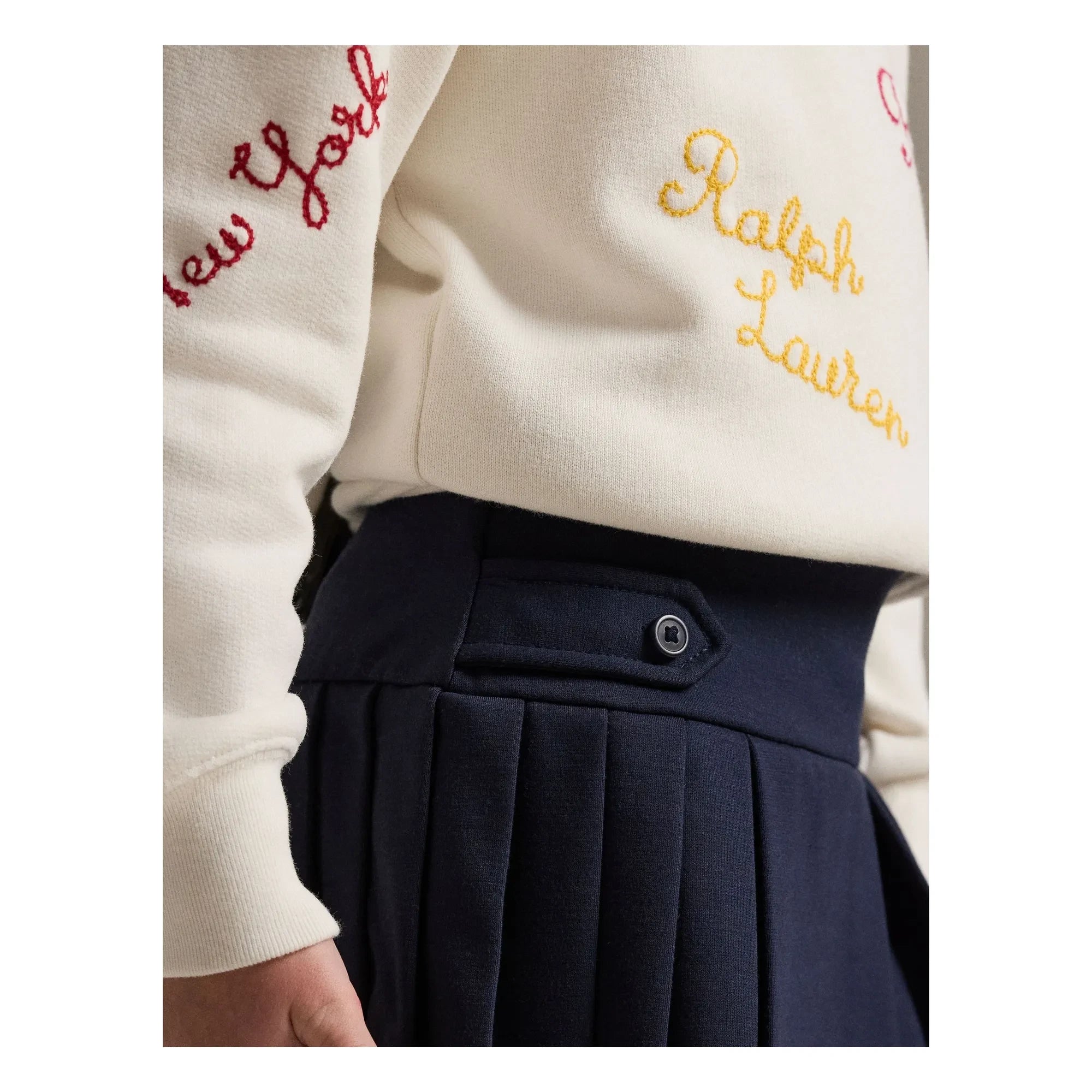 Ralph Lauren - Pileli etek | Lacivert
