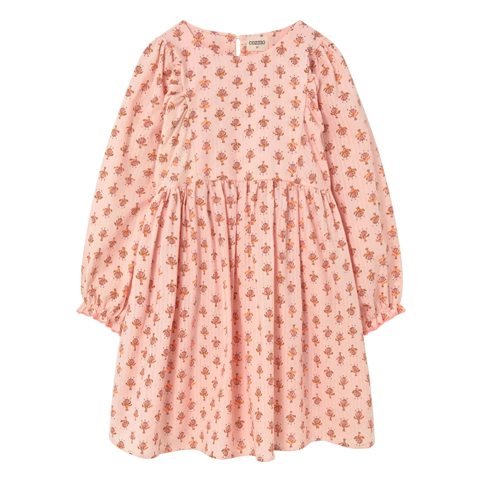 Cozmo - Alba Fleurie Organic Cotton Dress | Powder Pink