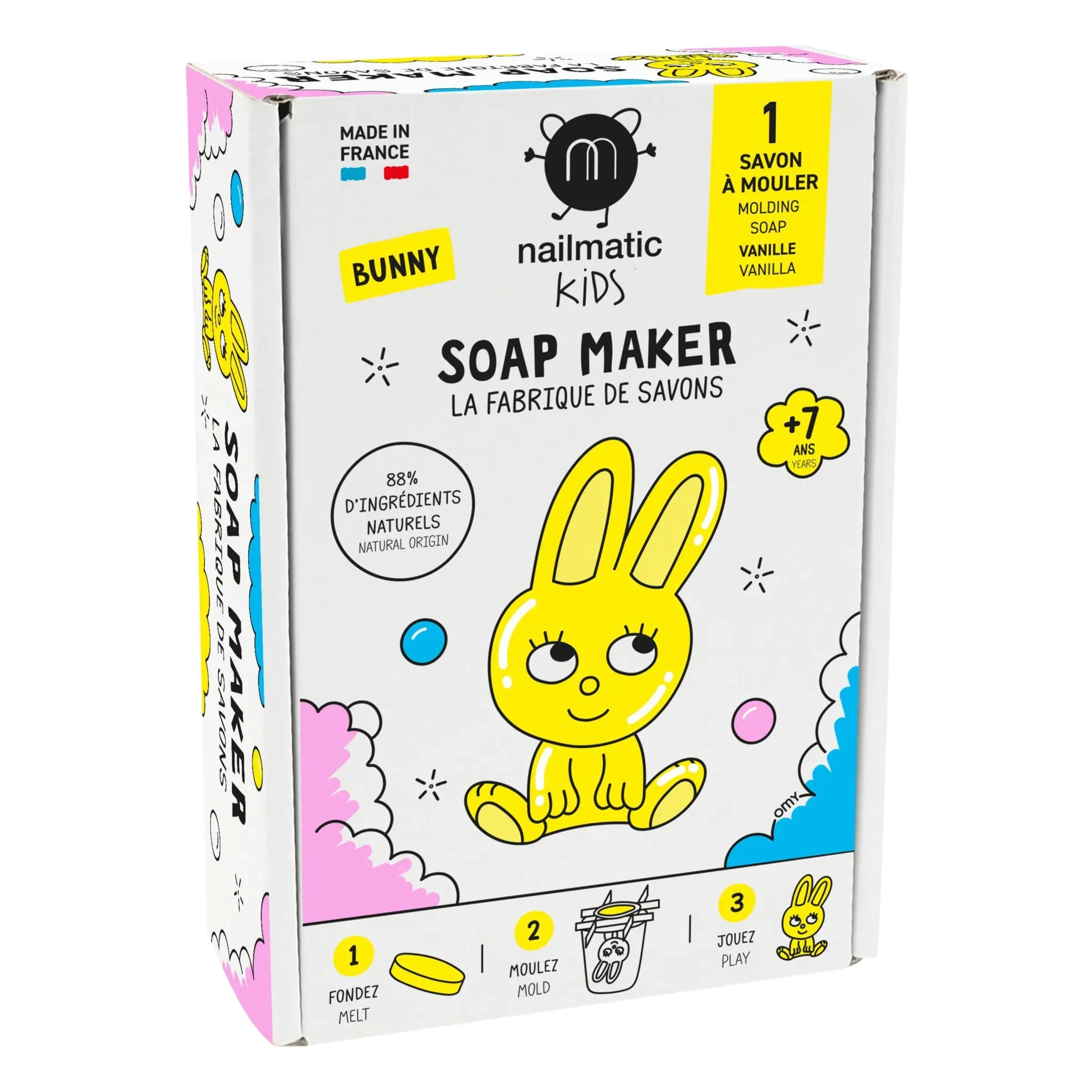 Nailmatic Kids - Soap Factory Set - Bunny Edition - 1 soap | Yellow
