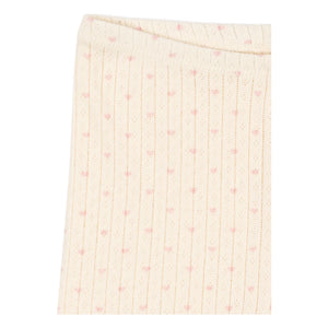 Konges Sløjd - Minnie Hearts Organic Cotton Bicycle Shorts | Ivory